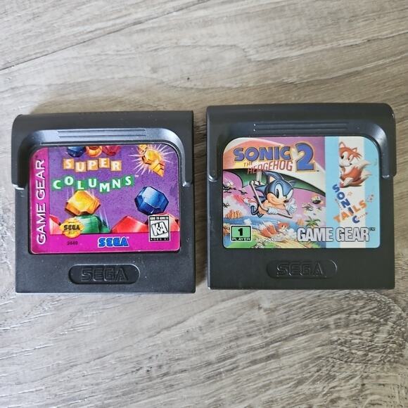 Sega Game Gear 6 Games Lot Baseball Sonic 2 Columns Golf Lion King Ecco * AS IS* - Picture 3 of 12